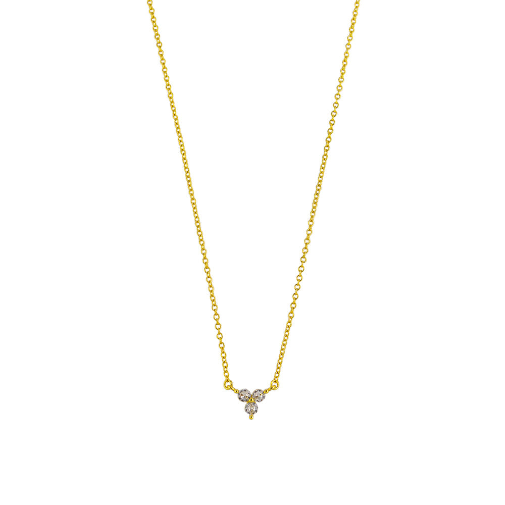 Janie Necklace - Gold & Crystal